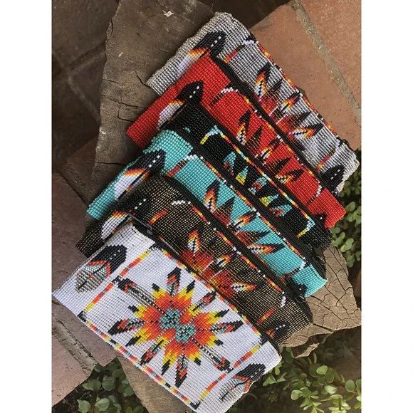 Handmade Southwestern Beaded hand bag - Picture 1 of 11